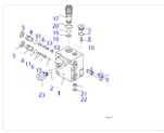 421-43-37300 Komatsu Wa এর জন্য চার্জ ভালভ500-6